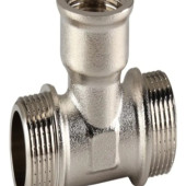 Тройник 1/2" ЗВЗ никель STT11-NBN; ZEGOR Тройник 1/2" ЗВЗ никель STT11-NBN; ZEGOR