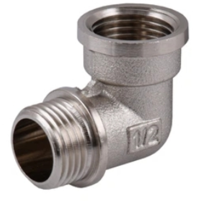 Уголок 1/2" ВЗ никель SLU11-BN; ZEGOR Уголок 1/2" ВЗ никель SLU11-BN; ZEGOR