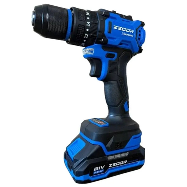 Шуруповерт акумуляторний 21BLH-60 TURBO (ZEGOR)