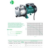 Насос поверхневий відцентровий AS-120S (ZEGOR) Насос поверхневий відцентровий AS-120S (ZEGOR)