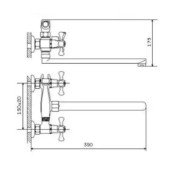 Змішувач для ванни DFR7-A827 ZEGOR Змішувач для ванни DFR7-A827 ZEGOR