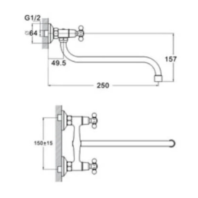 Смеситель для кухни DMX12-A605 ZEGOR