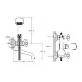 Змішувач для ванни DAK3-A827 ZEGOR