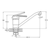 Смеситель для кухни PED4-A181 ZEGOR