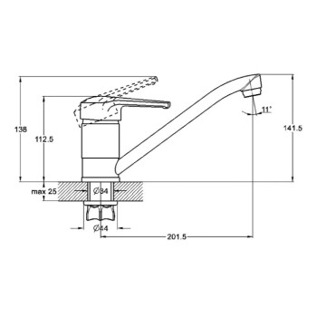 Смеситель для кухни PED4-A181 ZEGOR 2