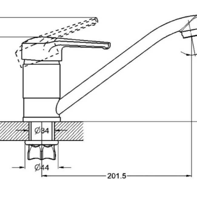 Смеситель для кухни PED4-A181 ZEGOR