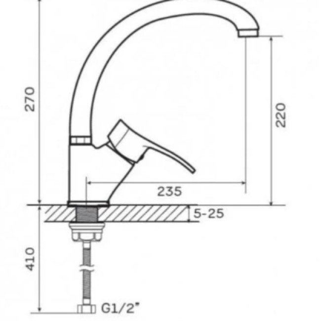 ЗМІШУВАЧ ДЛЯ КУХНІ YUB4-A182 ZEGOR ЗМІШУВАЧ ДЛЯ КУХНІ YUB4-A182 ZEGOR