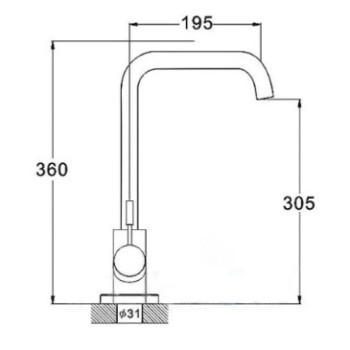 Смеситель для кухни EZA4-E090 Solone 2