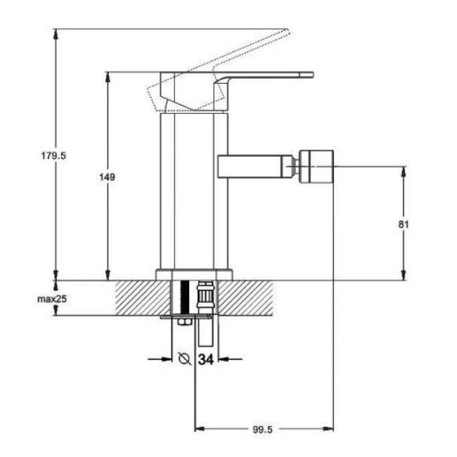 ЗМІШУВАЧ ДЛЯ БІДЕ LEB2-A123YB ZEGOR