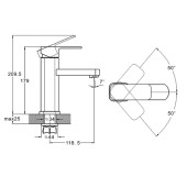 ЗМІШУВАЧ ДЛЯ УМИВАЧА LEB1-A123 ZEGOR