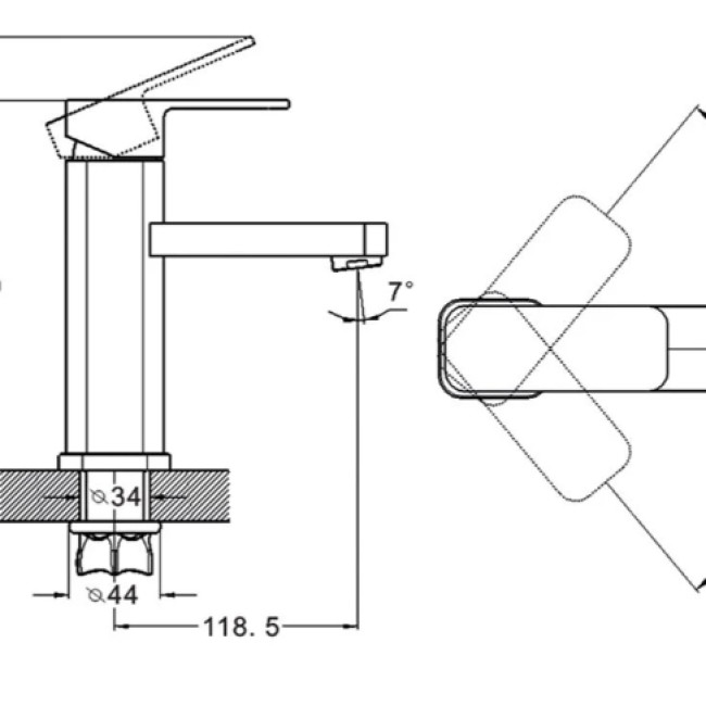 ЗМІШУВАЧ ДЛЯ УМИВАЧА LEB1-A123 ZEGOR