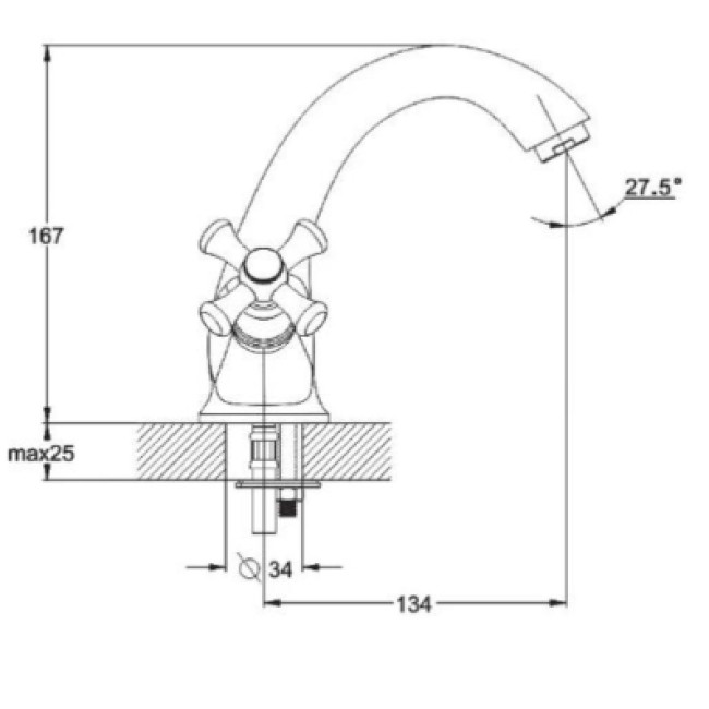 Смеситель для умывальника DAK1-A827 ZEGOR Смеситель для умывальника DAK1-A827 ZEGOR