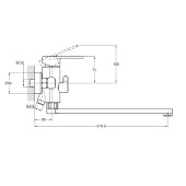 Змішувач для ванни LOB7-A128 ZEGOR