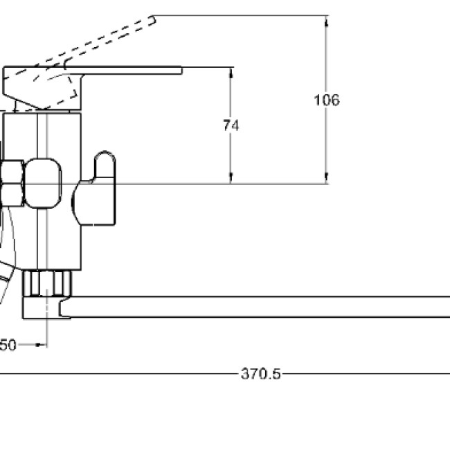 Змішувач для ванни LOB7-A128 ZEGOR
