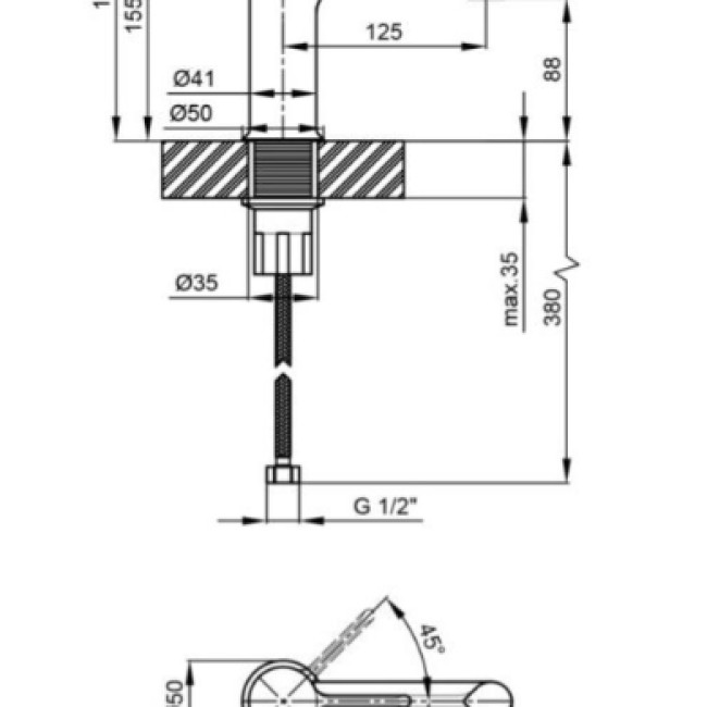 Смеситель для умывальника EZO1-A036YB ZEGOR Смеситель для умывальника EZO1-A036YB ZEGOR