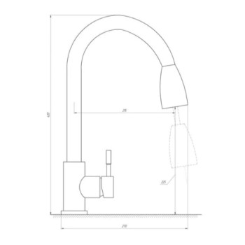 СМЕСИТЕЛЬ ДЛЯ КУХНИ SAP4-H090 ZEGOR 2