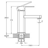 Змішувач для ванни LEB3-A123KH ZEGOR Змішувач для ванни LEB3-A123KH ZEGOR