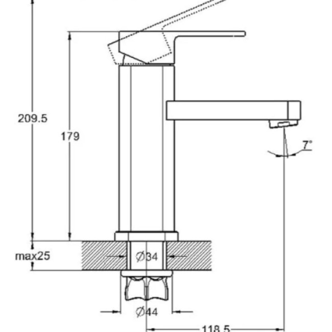 Змішувач для ванни LEB3-A123KH ZEGOR Змішувач для ванни LEB3-A123KH ZEGOR