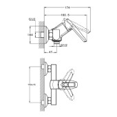 Змішувач для ванни NOF5-A033 ZEGOR
