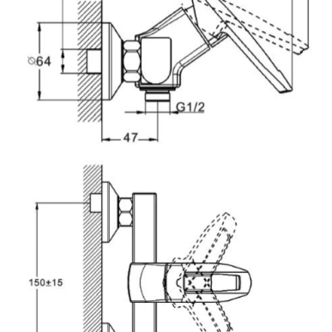 Змішувач для ванни NOF5-A033 ZEGOR