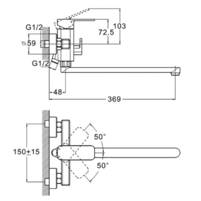 Змішувач для умивальника SWF1-A1113 ZEGOR
