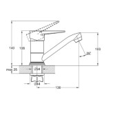 Смеситель для кухни 4F-B045 Solone Смеситель для кухни 4F-B045 Solone