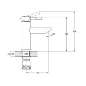 Смеситель для умывальника EZA1-B090 Solone Смеситель для умывальника EZA1-B090 Solone