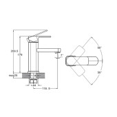 ЗМІШУВАЧ ДЛЯ УМИВАЧА LEB1-B123YB ZEGOR