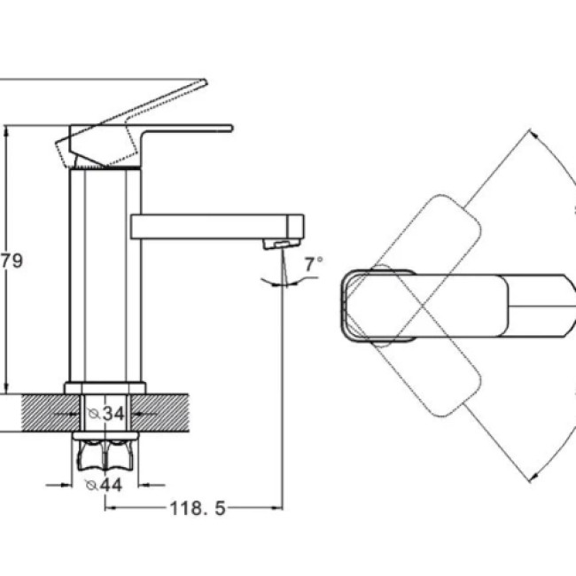 ЗМІШУВАЧ ДЛЯ УМИВАЧА LEB1-B123YB ZEGOR