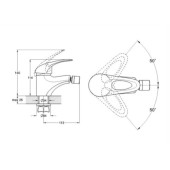 ЗМІШУВАЧ ДЛЯ БІДЕ NHK2-A048 ZEGOR ЗМІШУВАЧ ДЛЯ БІДЕ NHK2-A048 ZEGOR