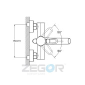 Смеситель для ванны PUD3-A045YB ZEGOR Смеситель для ванны PUD3-A045YB ZEGOR