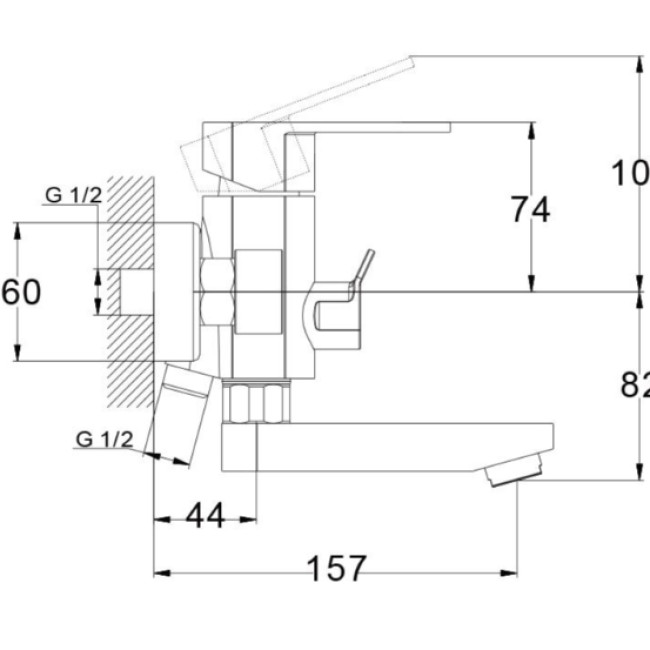 Смеситель для ванны LAB3-A136 TROYA Смеситель для ванны LAB3-A136 TROYA