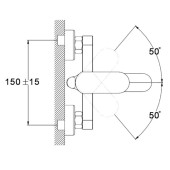 Смеситель для ванны LAB3-A136 TROYA Смеситель для ванны LAB3-A136 TROYA