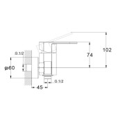 Смеситель для ванны LAB5-A136 TROYA Смеситель для ванны LAB5-A136 TROYA