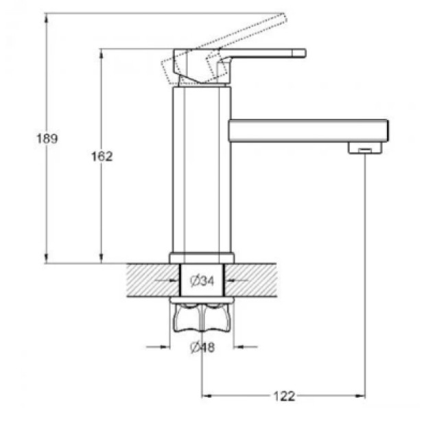 ЗМІШУВАЧ ДЛЯ УМИВАЧА NOD1-A188 TROYA ЗМІШУВАЧ ДЛЯ УМИВАЧА NOD1-A188 TROYA
