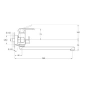 Смеситель для ванны NOD7-A188 TROYA