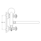 Змішувач для ванни QMG7-A621 TROYA Змішувач для ванни QMG7-A621 TROYA