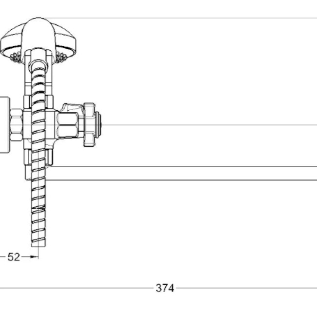 Змішувач для ванни QMG7-A621 TROYA Змішувач для ванни QMG7-A621 TROYA