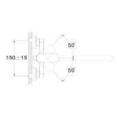 Змішувач для ванни LAB7-A136 TROYA Змішувач для ванни LAB7-A136 TROYA
