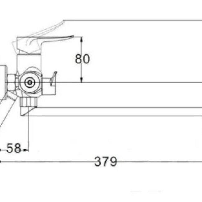 Смеситель для ванны FOB7-A134 TROYA