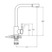 Смеситель для кухни EZA4-B090 Solone Смеситель для кухни EZA4-B090 Solone