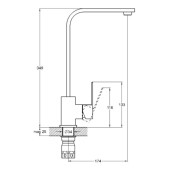 СМЕСИТЕЛЬ ДЛЯ КУХНИ GOF4-A095 TROYA