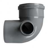 Коліно двоплощинне 110/50/87,5 (праве) з гумкою.