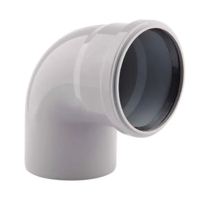 Коліно 50/90 (з гумкою) Коліно 50/90 (з гумкою)