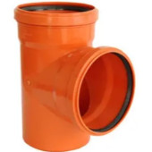 Тройник оранжевый 110/110/90 (с резинкой)