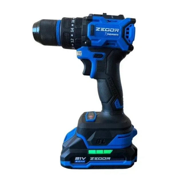 Шуруповерт акумуляторний CDAX-21BLHQ (ZEGOR)