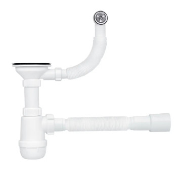 Сифон Ани Грот 1 1/2''*40 с гибкой трубой 40*40/50 (A0145SP15EU)