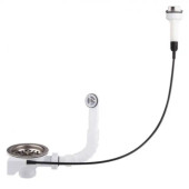 Перелив Ани для мойки 3 1/2 полуавтомат с круглым корпусом, винт 50 мм (NM320SLEU)