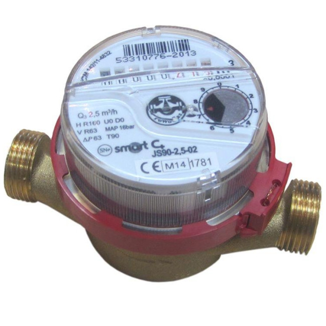 Лічильник ГВ Powogaz Smart+JS 90-1,6 (Dn15) Код:9028200000