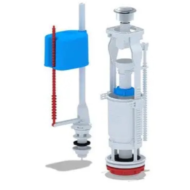 Набір з нижнім підведенням 1/2', хромована кнопка економ (FV6550MEU)